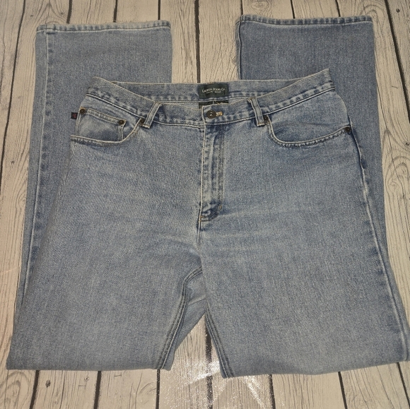 VTG LRL Ralph Lauren Jeans Denim Women’s Sz 12 Blue Bootcut High Rise 31” Inseam - Picture 4 of 12